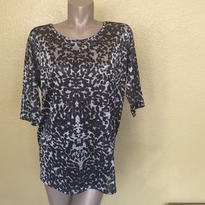 H & M Animal Print  Lightweight Flowy Tunic - L